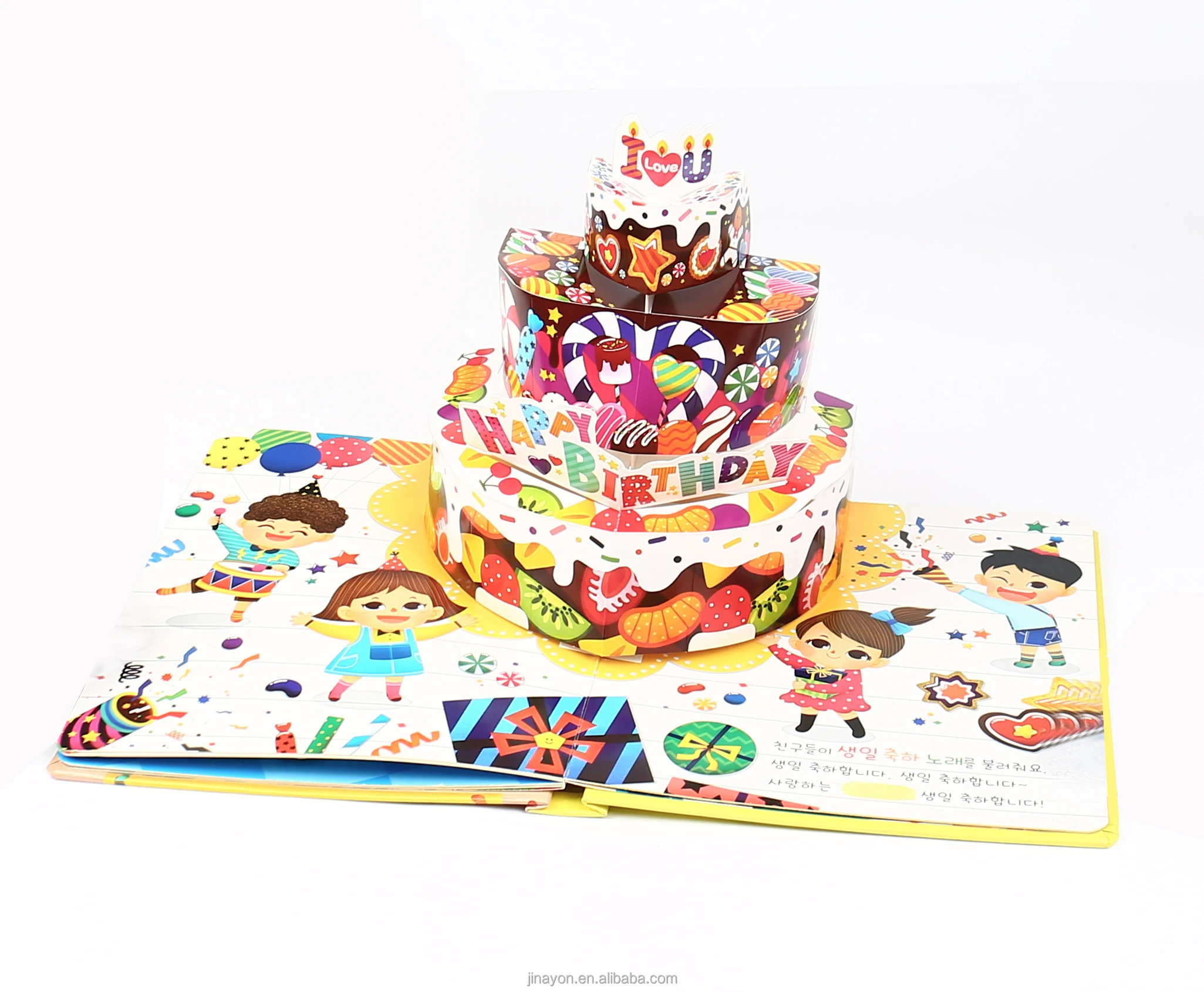 Amazing English Story Book Printing Children Pop Up Full Coloring Book Customized Printing