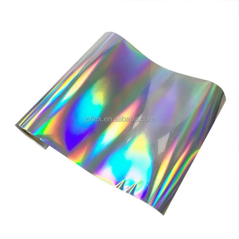 PVC Stretchability Holographic Letters Stickers Self Adhesive Paper Vinyl Film