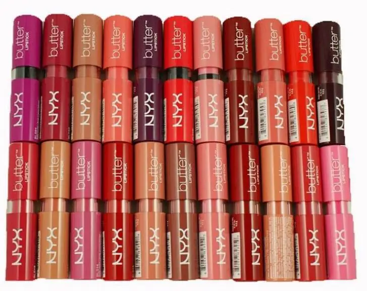 12 pcs/lot 12 colors  lip gloss Butter lipstick long-lasting waterproof liquid lip stick