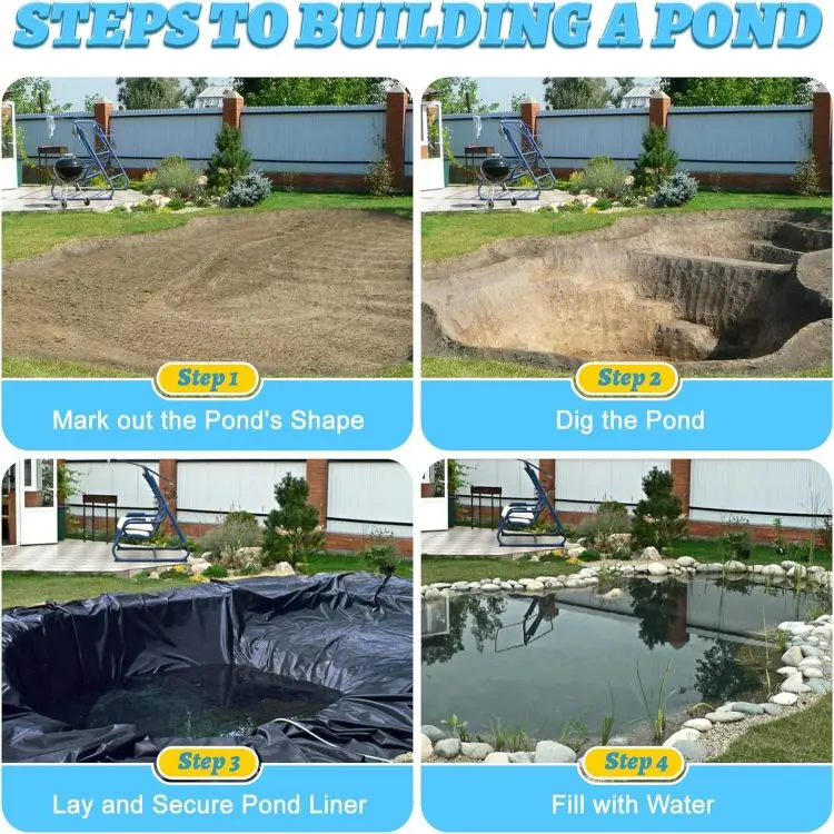 GM13 6x7.6m standard 0.5mm thickness Hdpe plastic Geomembrane sheet for Large Fish Ponds Farm Tank