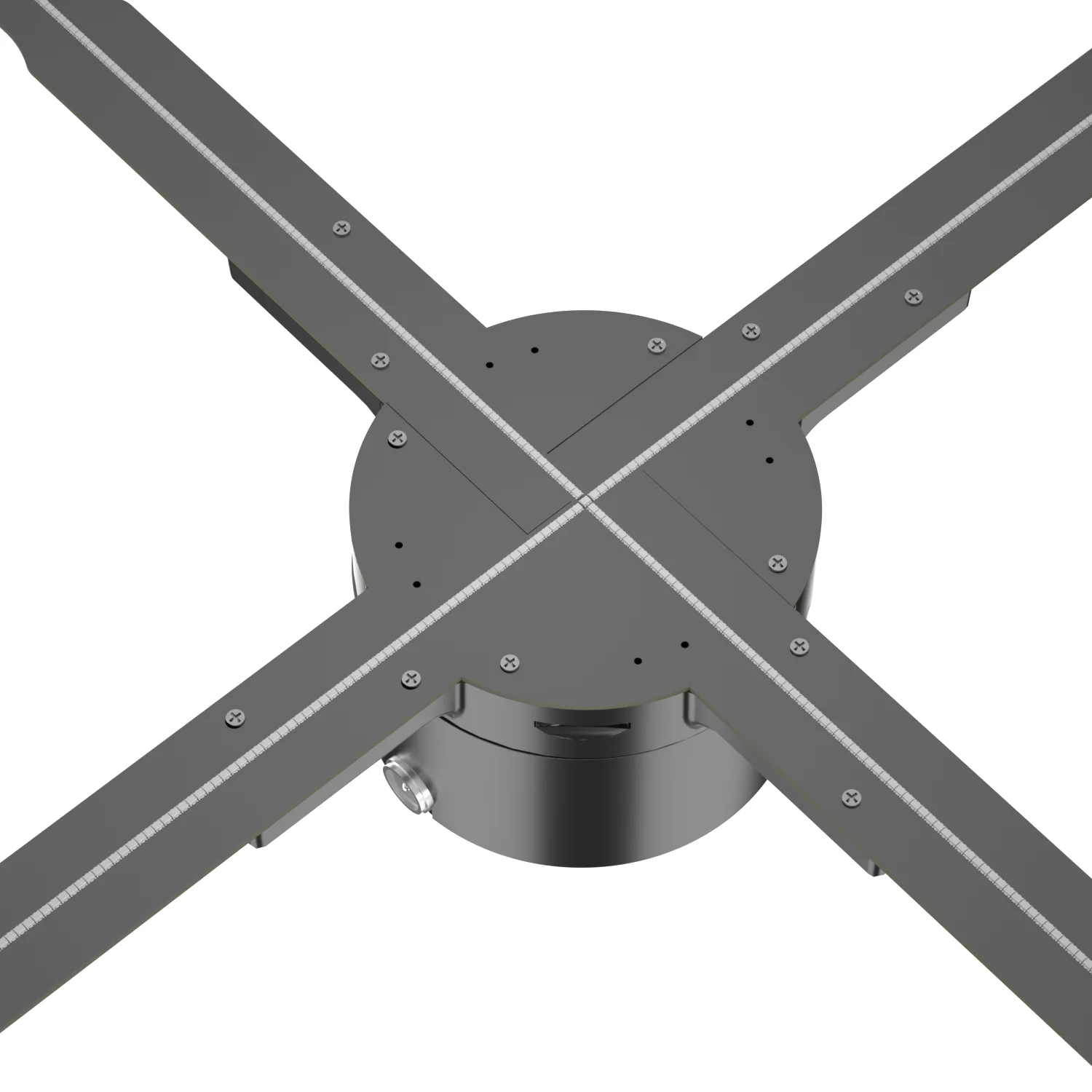 62cm Floating Smart LED Fan Screen Customized Glasses-free 3D Holographic Fan Aerial Stereoscopic Imaging Projector