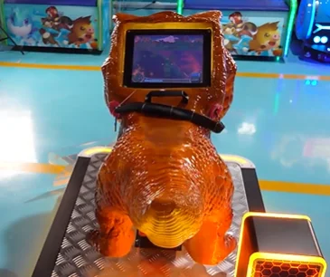 High Ultra Strong Transparency Quality Dino Kiddie Rides Amusement Park Coin Operated kids game machine Moving Dinosaur Ride