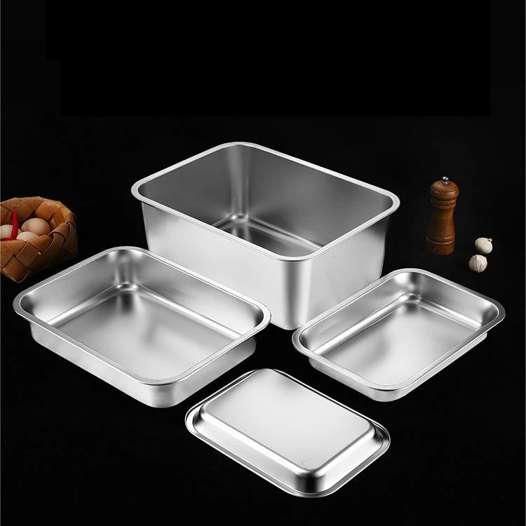 Custom Stainless Steel Non-Perforated And Perforated Baking Tray Oven Tray Baking Pan Baking Sheet Manufacturer