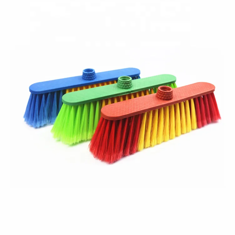 Factory Price High Quality Plastic Soft Broom Brush Head+pet+tpr Ceiling Brushes Brooms Manufacturers