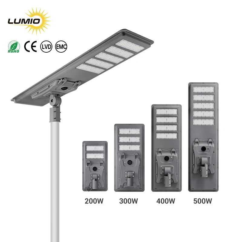 SMD optical lens bright Solar Street Lighting outdoor Garden Solar LED Street Light CE RoHS certified Road public powered Lamp