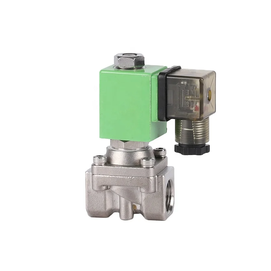 Oem Factory Brass Material Outlet Gas  Liquid Flow Rate Electric Control Solenoid Valve For Water