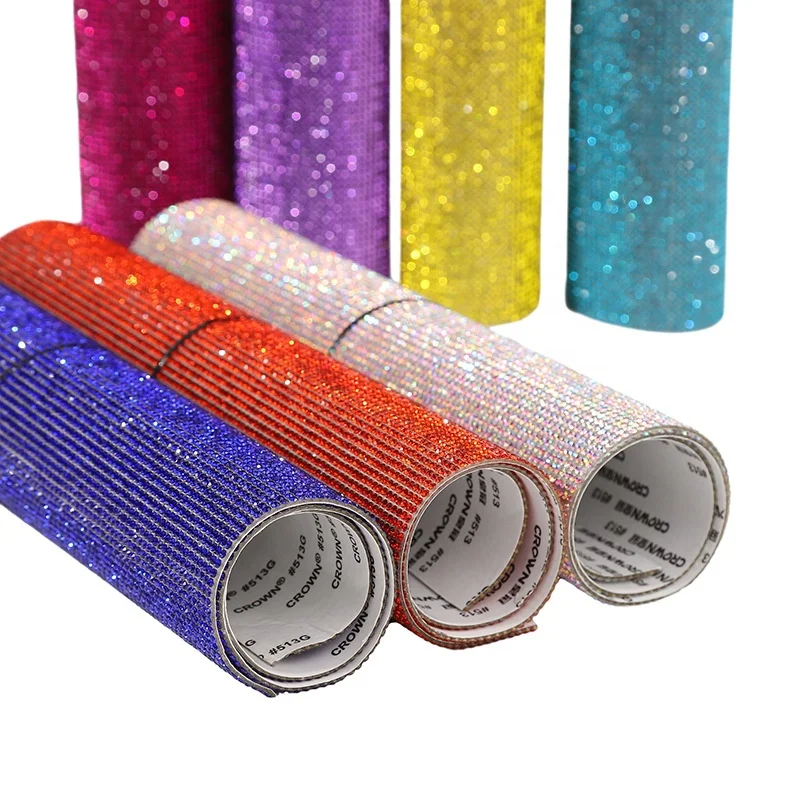Hot Sale Hot Melt Adhesive Accessories Glass Rhinestone Stickers For Decoration