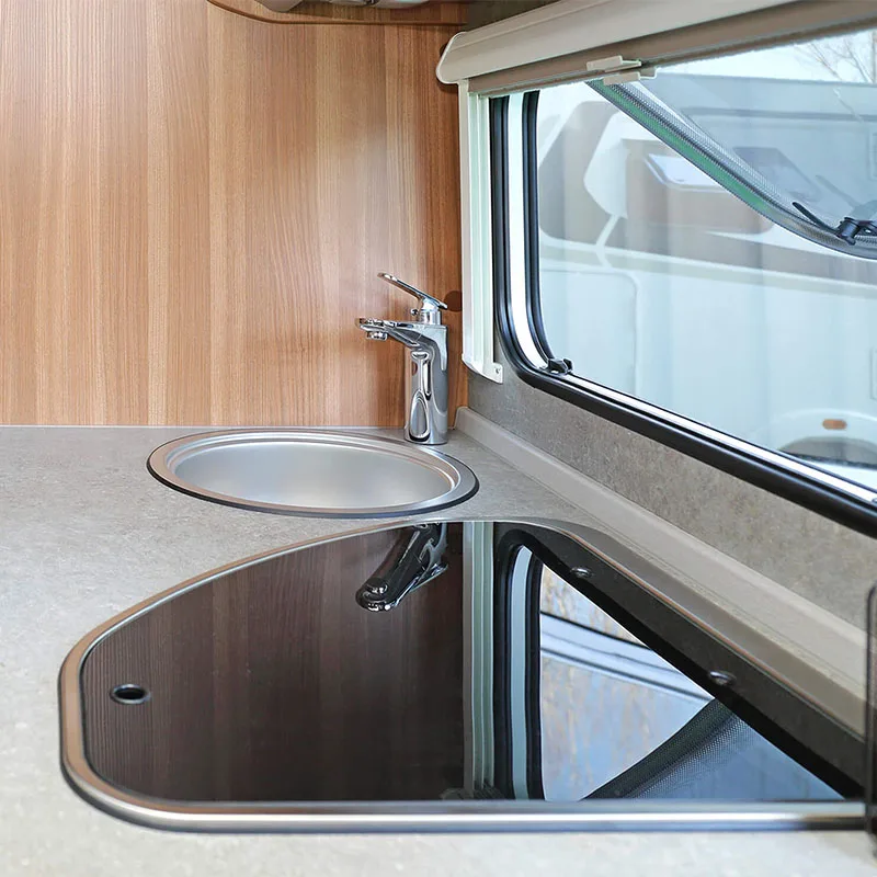Camping accessories rv camper trailer caravan travel trailer with entertainment kitchen
