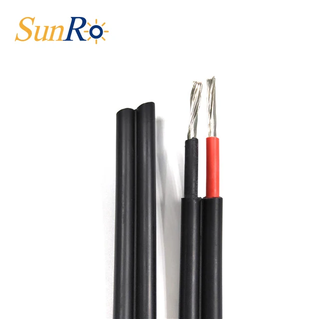 Sunro Free Sample High Quality Twin Core 4mm Pv Dc Solar Cable Heat 8mm Wires Single Core Solar Battery Cables 6mm 10mm2 25mm