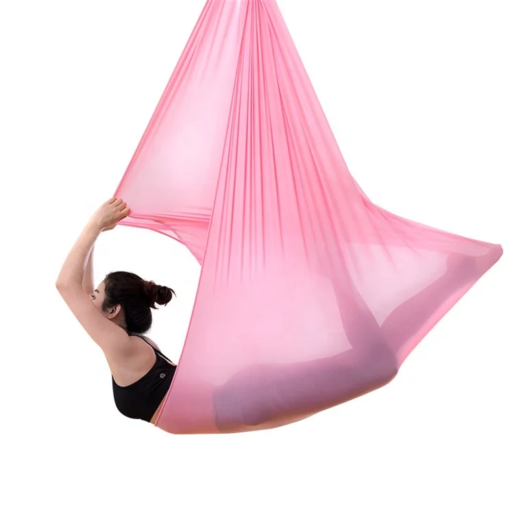 
SANFAN Premium Printing Anti Gravity Air Nylon Inversion Portable Aerial Swing Yoga Hammock Fabric 