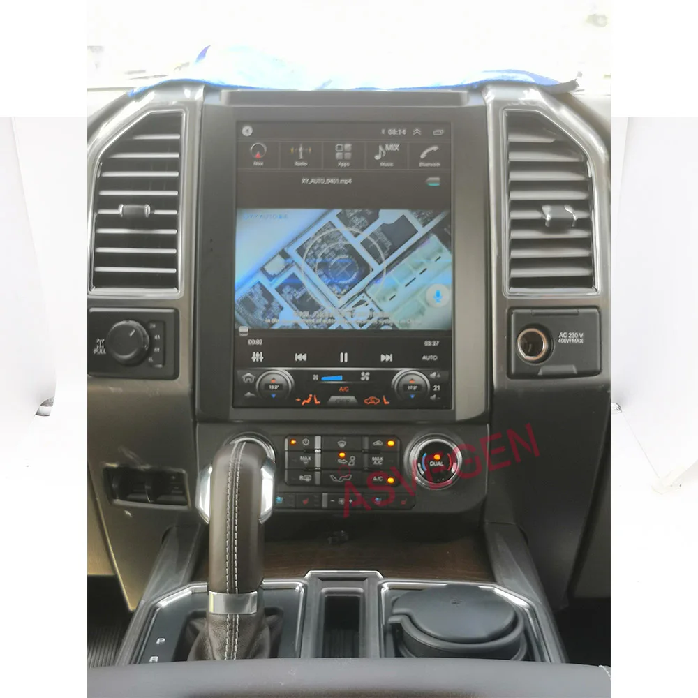 Новый автомобильный стерео DVD-плеер с экраном 12 1 дюйма на Android для Ford F150 2019-2020 Wi-Fi GPS-навигацией встроенным Apple Car