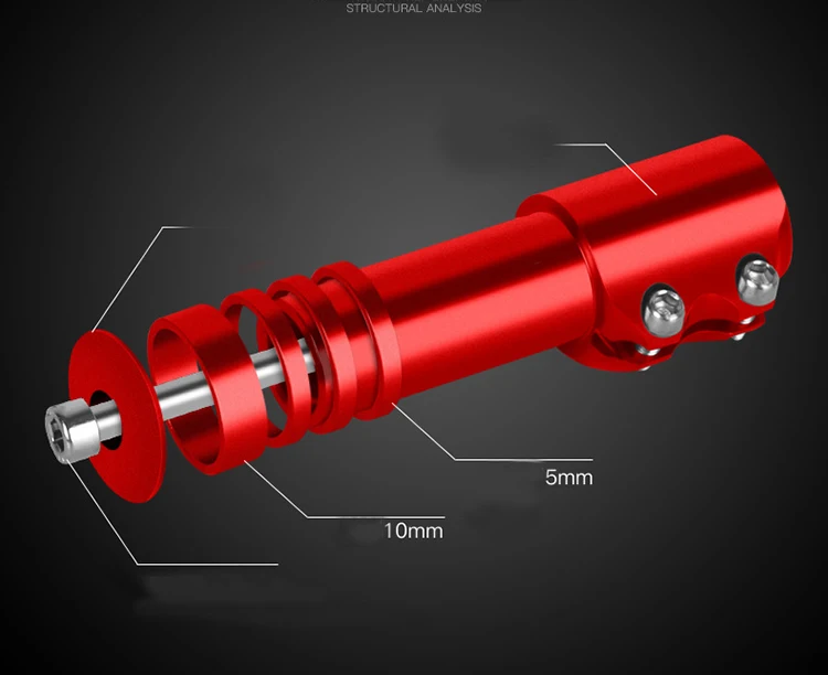 28.6 mm aluminum Alloy Increase Height Bike stem riser Head Up Adaptor Bicycle Fork Extender bike Stem
