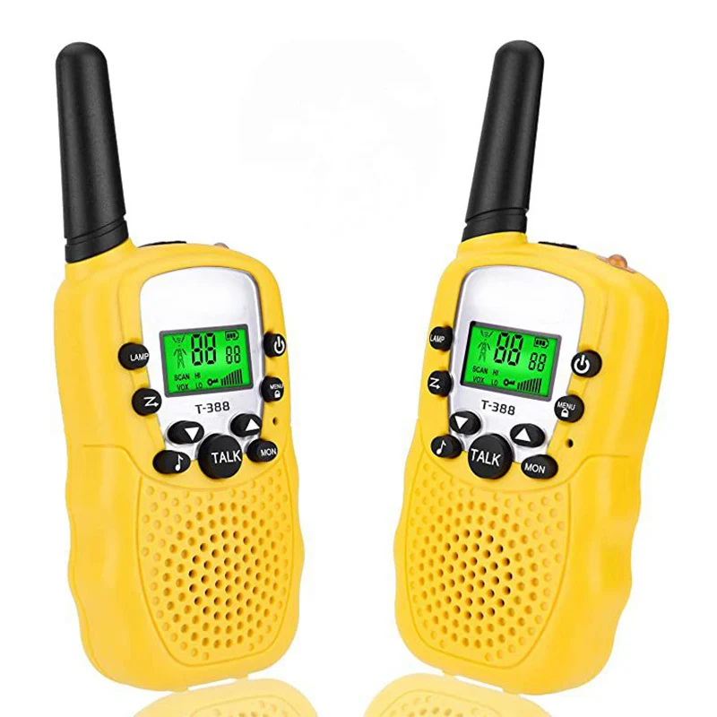 2 шт./пара ребенка портативный двухстороннее радио 3 км РАДИОТЕЛЕФОНА Walkie Talkie “иди и детей 22 канала с ЖК-экраном подсветкой фонарик