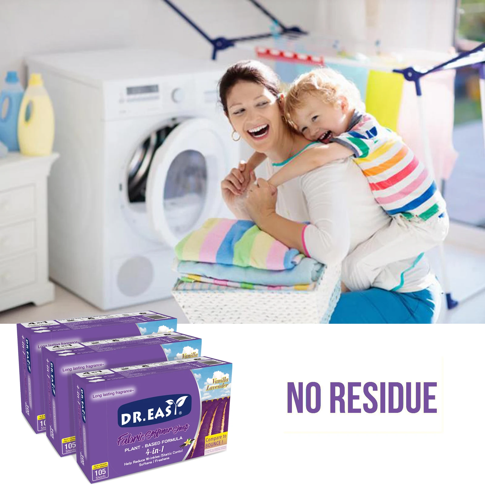 Factory Price Tumble Dryer Sheet Fabric Softener Fresh Laundry Dryer Sheets