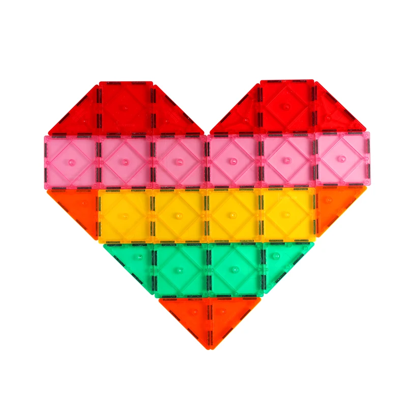 100pcs STEM toy magnetic building blocks set children DIY 3D magnet construction blocks toy car for magic magnetic sheet 2022