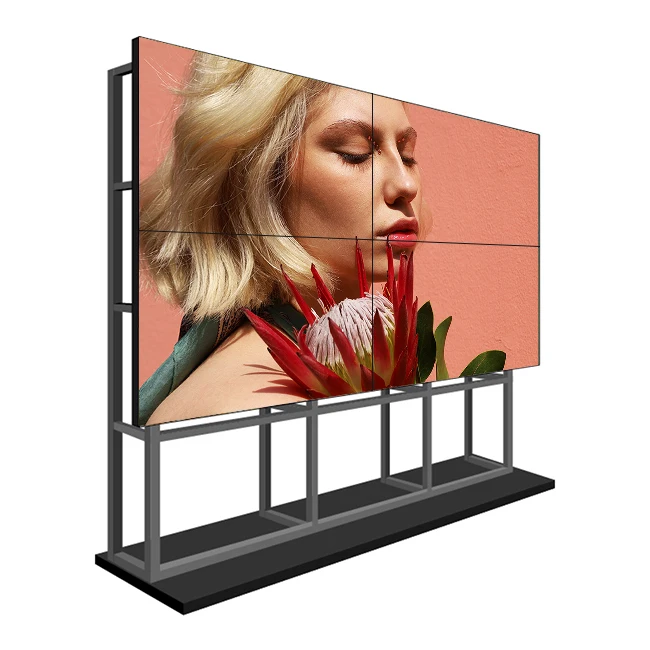 Hot Sales 0.88mm/1.7mm/1.8mm/3.5mm Narrow Bezel 4K 49 Inch Indoor Liquid Crystal Splicing 3X3 LCD  Video Wall