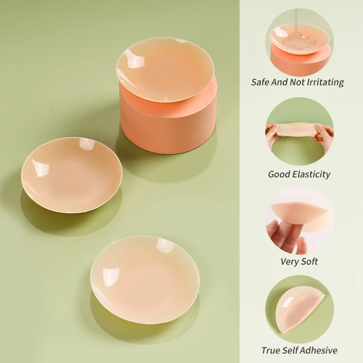 Stickiness Medical Grade Raw Silicone Breast Cover Sticker Women Nipple Cover
