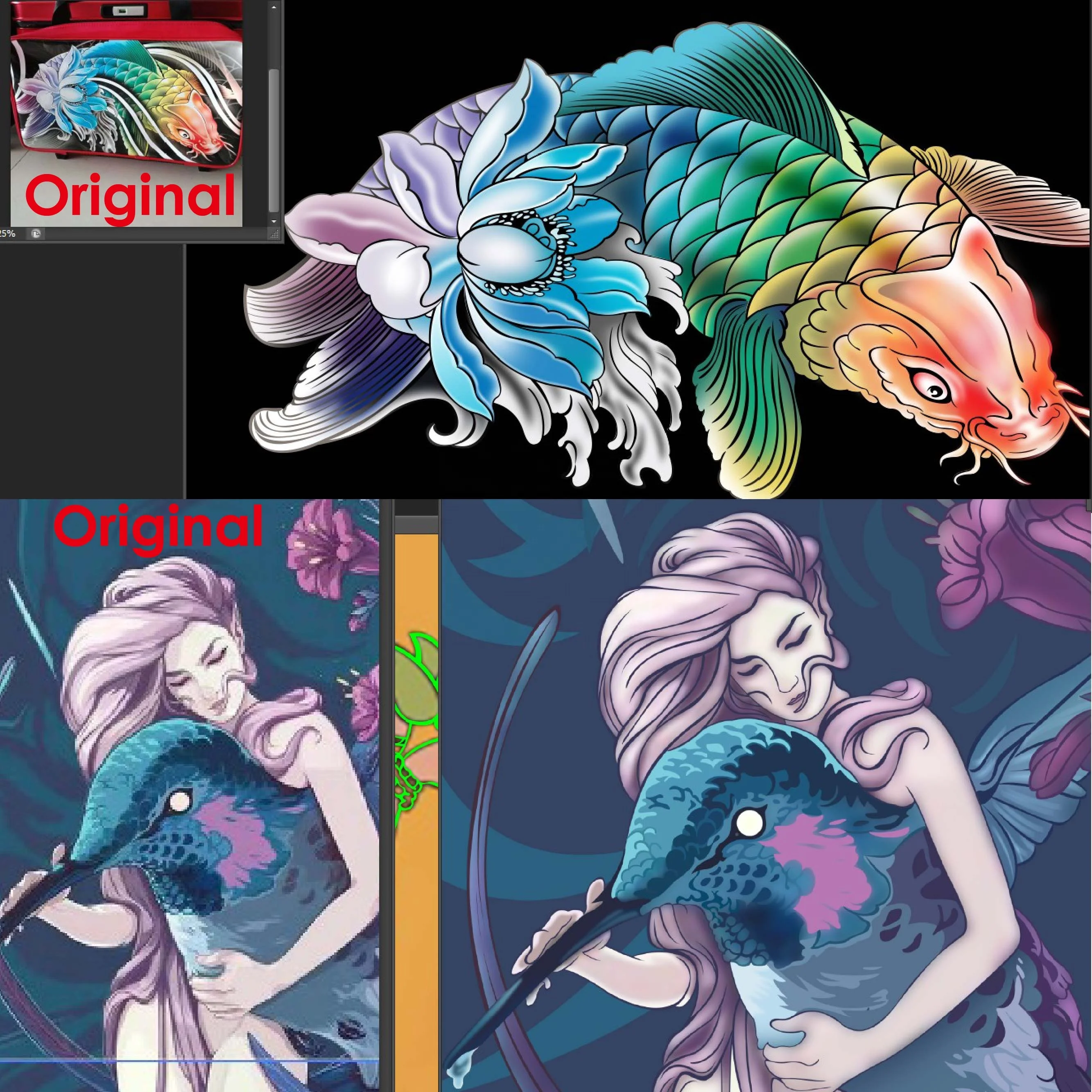 Professional PS Image Drawing&Editing Service with Graphic Design in China