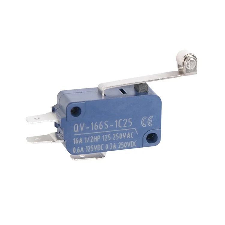 Professional Manufacture Toggle Snap Action Micro Switch with Long Roller Lever