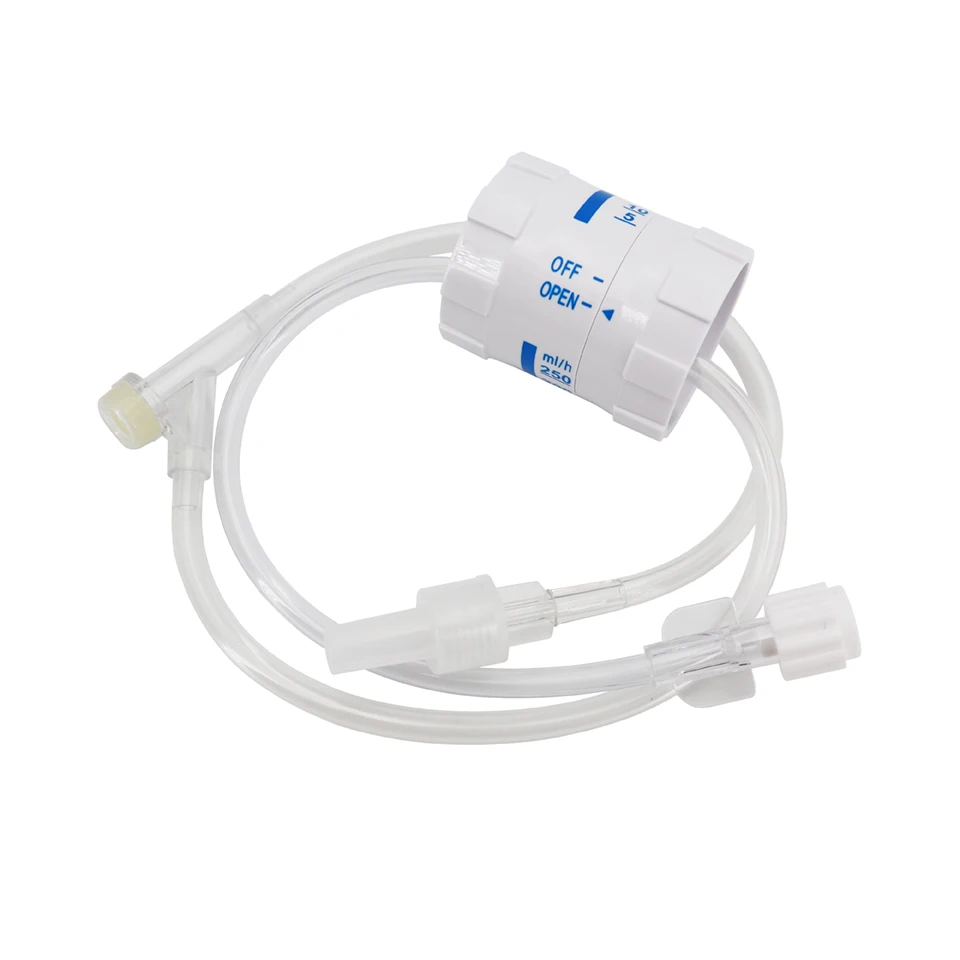 Medical Disposable Sterile  Y Port IV Infusion Set with Accurate Flow Regulator