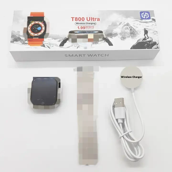 2023 New T800 Ultra Smart Watch 1.99 Inch Screen Rotating Dual Button Hiwatch Pro BT Call Heart Rate S8 IWO Smartwatch T800Ultra