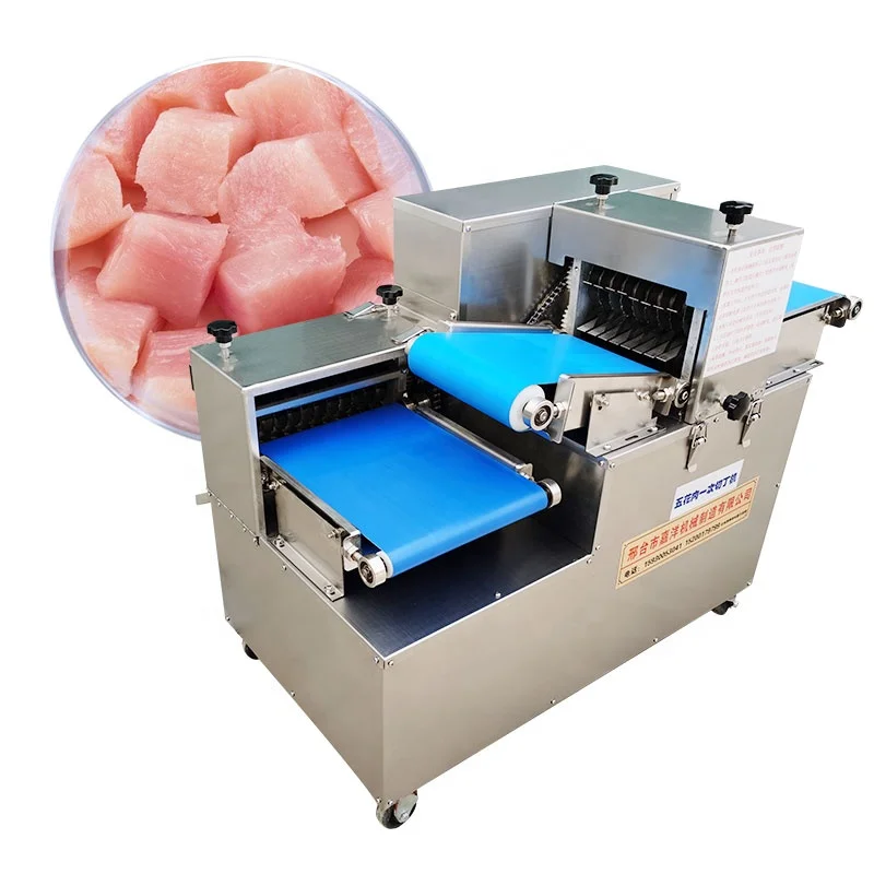 Multi-functional commercial fresh meat dicing machine Beef dicing machine meat strip cutting processing equipment
