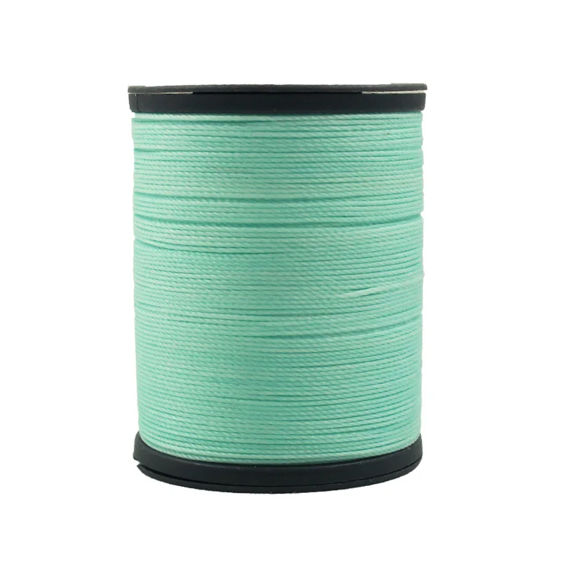 0.8mm Hand Stitch Sewing Machine Line Customized 1260d 3 Round Wax Thread Polyester Knitting String Strap Necklace Rope