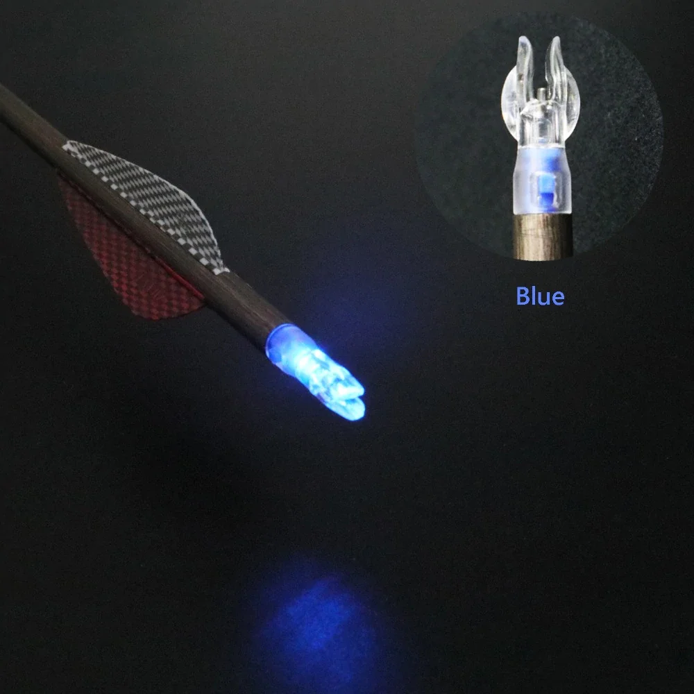 archery hunting led lighted nocks 6.2mm automatic knock arrow shaft bow led lighted nock arrow shaft tail