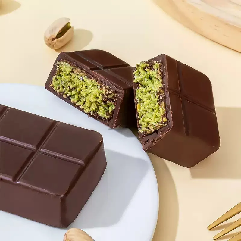 Wholesale Chocolate Wifi Dubai Style Chocolate 70g Nuts Filling Chocolate Blocks