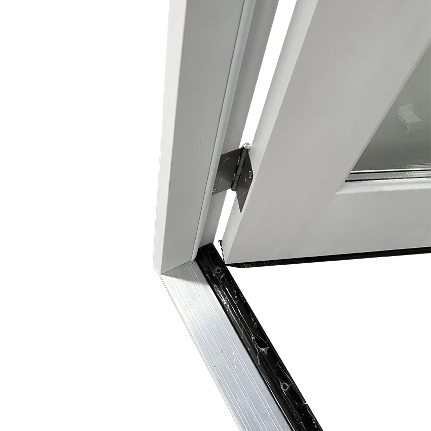 Hot sale modern design full view blind glass fiberglass skin external door security entry doors for houses