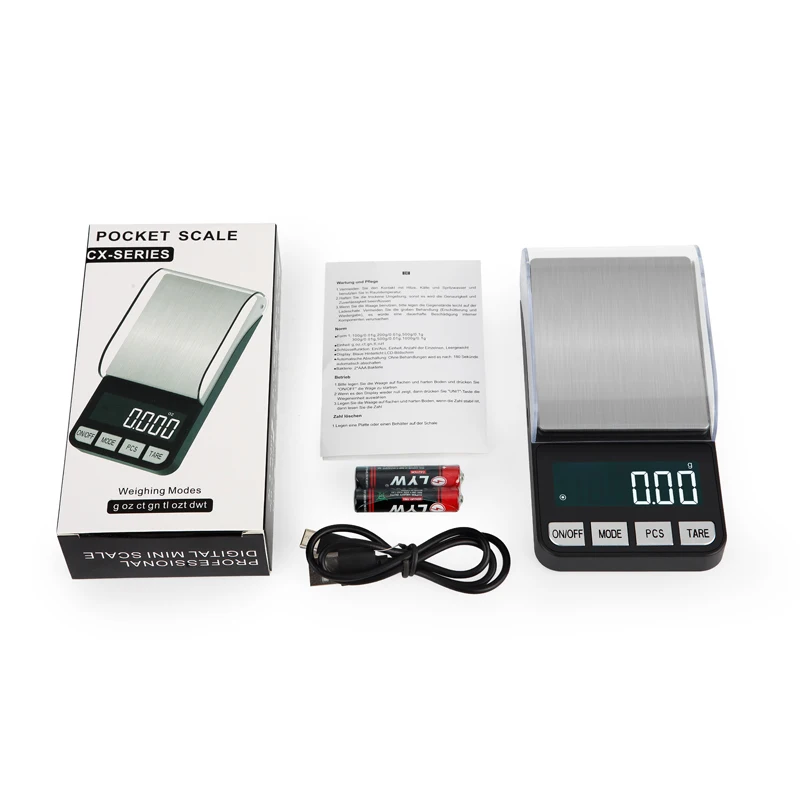 500g X 0.01g Jewelry Pocket Scales High Precision Gold Diamond Jewelry weight Balance Electronic Scales