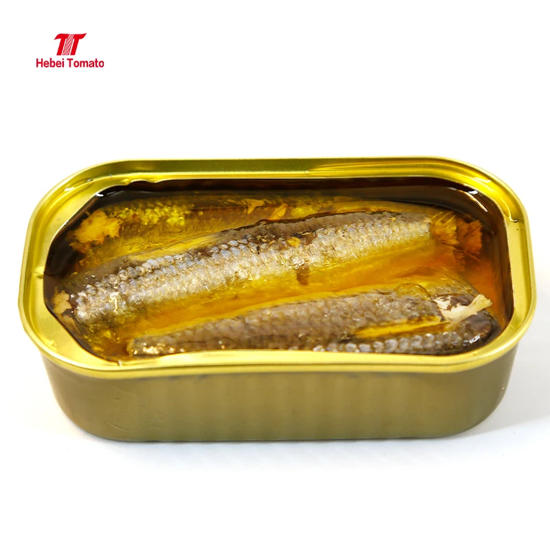 Hot Sale Bonito Sardine Canned Fish in Vegetable Oil 125g Preserved with Salt and Brine Fin Style