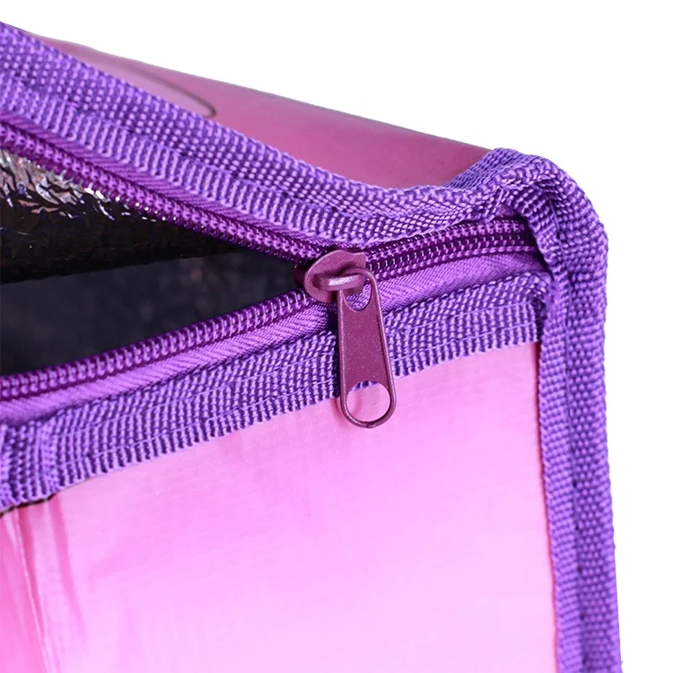 Wholesale factory custom promotional pp non woven food delivery cooler bags restaurant food takeout bag