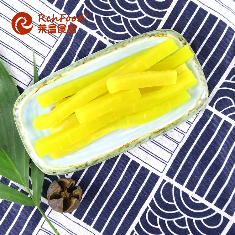 Best selling slice yellow pickled radish