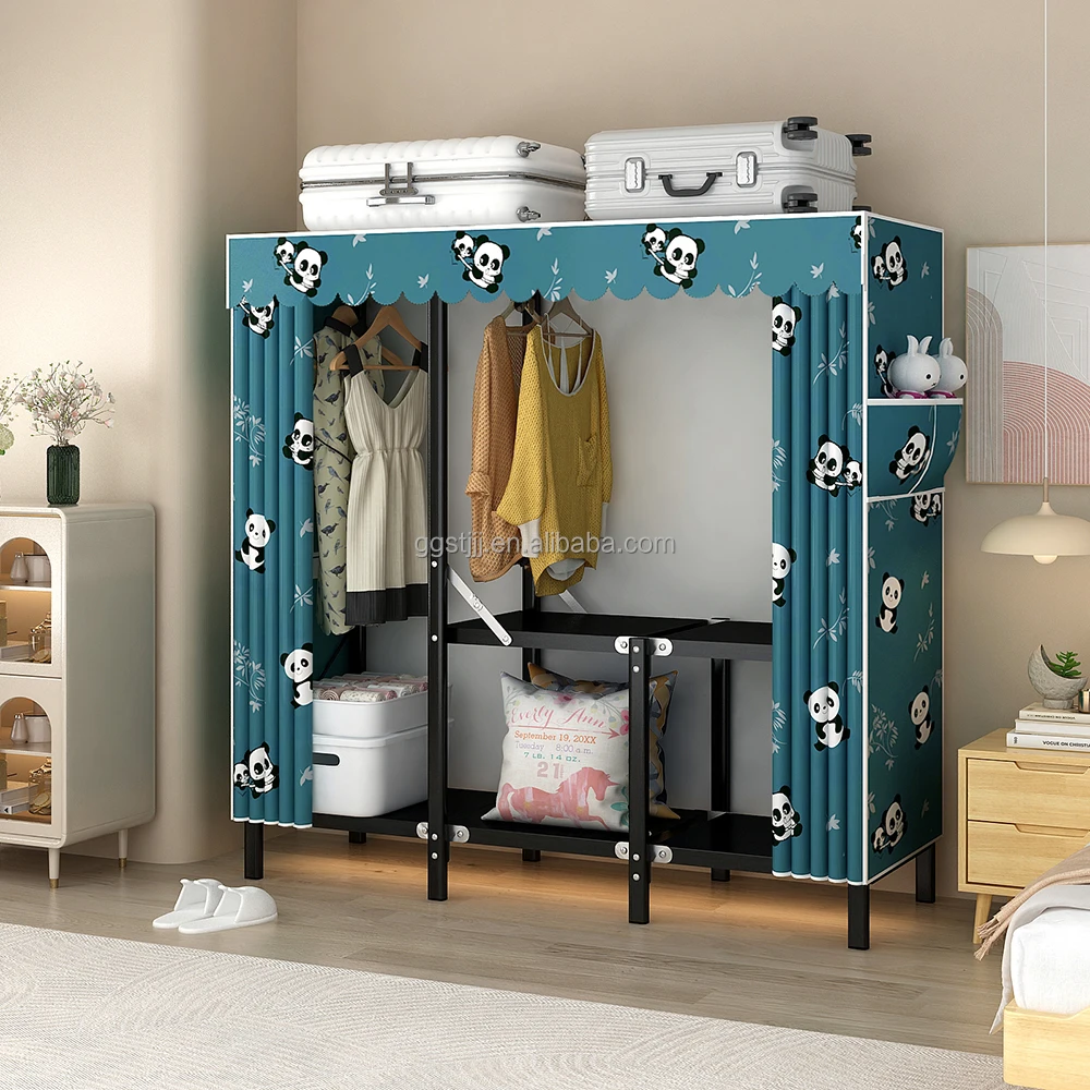 Luxury home closet simple wardrobe bedroom storage 3 door closet bedroom wardrobe furniture