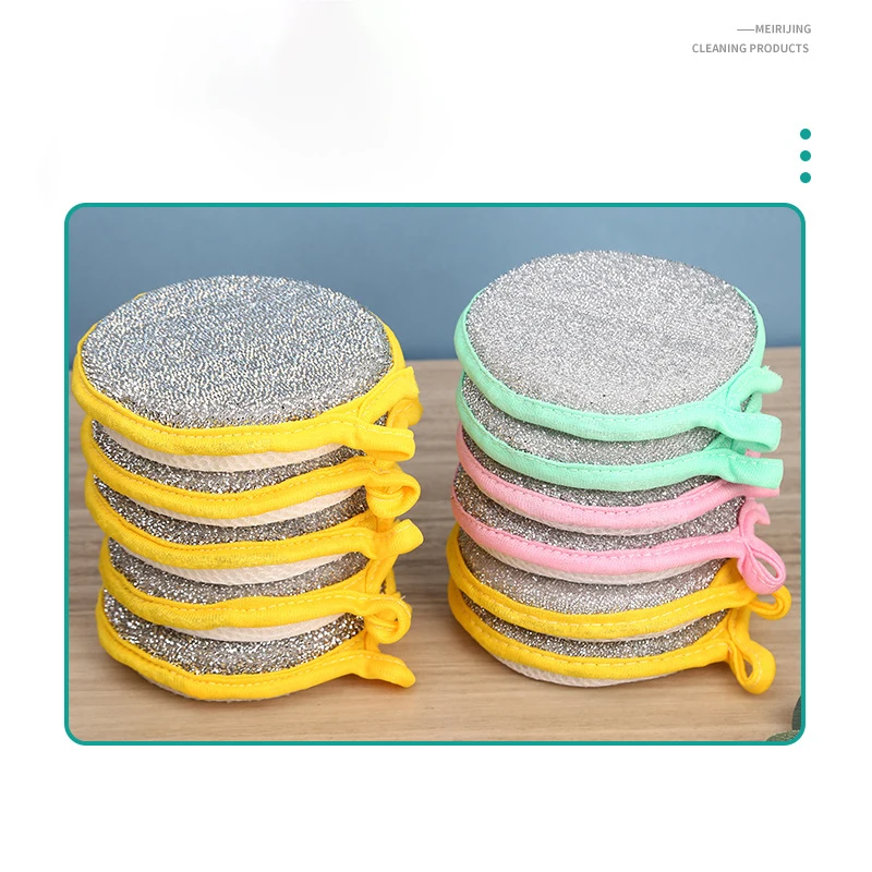 DS2222 многоразовые губки для мытья посуды из Микрофибры кастрюли и сковородки микрофибры кухни
