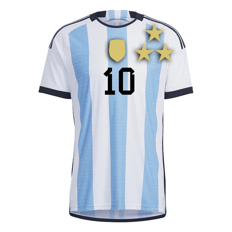 Новая национальная футболка с 3 звездами № 10, футболка для игры в футбол, Домашняя футболка для игры в футбол, Футбольная форма на заказ