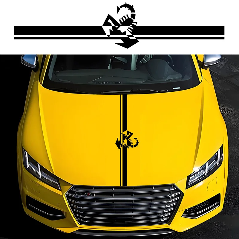 Scorpions Racing Stripes Vinyl Decals Luxury Design Latte Body Modification Stickers Personalized Car Emblem Letter