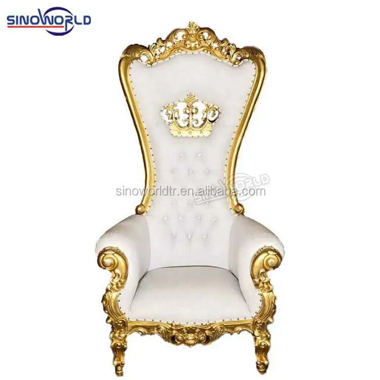 
Kids royal fiber glass dubai high back queen king throne chair 