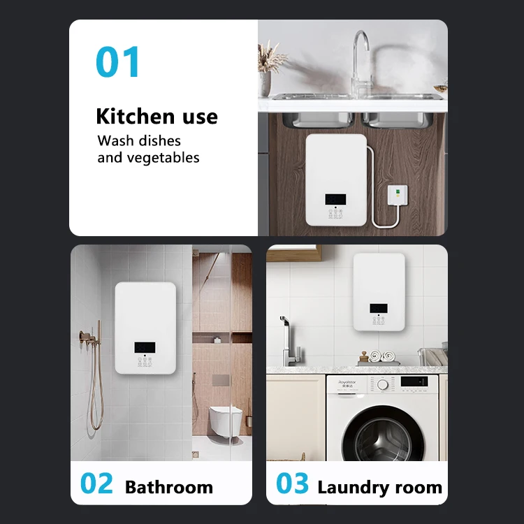 Instant Wall-Mounted Electric Hot Water Heater For Bathroom And Kitchen