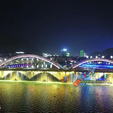 
Fountain Supplier Outdoor Digital Water Curtain Rainbow Bridge Waterfall Fountains In China Jianhe 