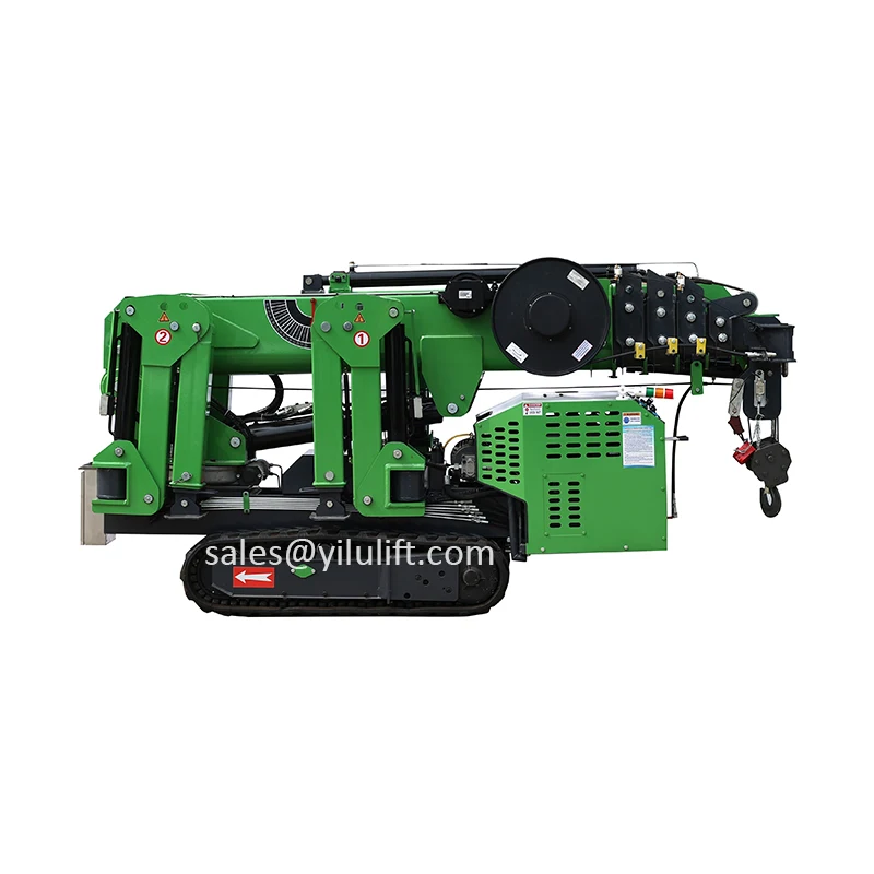 5T 8T 10T Hydraulic Mini Spider Tracked Boom Lift with Man Basket for Sale