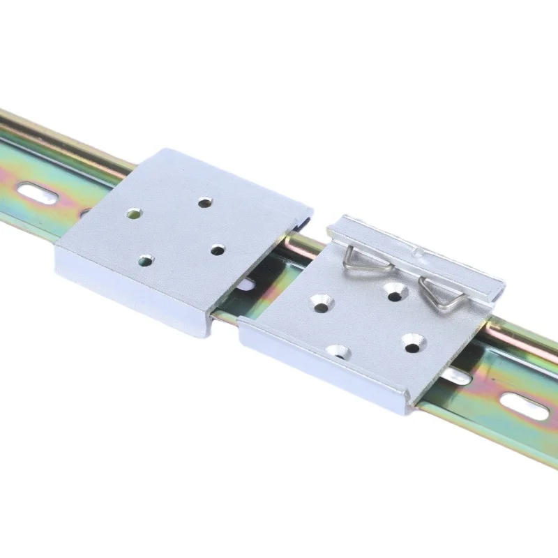 Snap on Installation   Clamp Rail Fastening Guide Rail Clamp 35mm Din Guide Rail Installation Clamp  Brackets