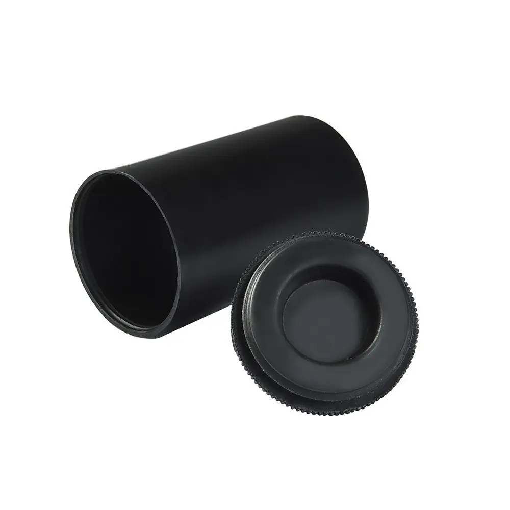 Film Canisters with Lids for Travel (Black)