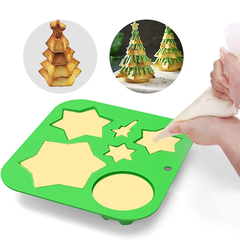 Amazon Top Seller Christmas Tree Silicone Mold DIY Handmade Soap Mold Chocolate Silicone Mold