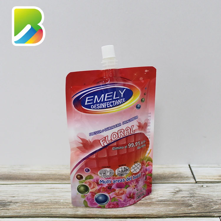 For Liquid Clear Bag Zip Lock Drink Spout And Handle Packaging Oil Promotional Fruit Spouted Pesto Sauce Stand Up Pouch With Tap