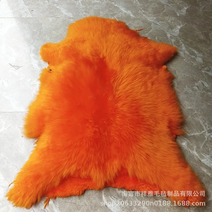 Colorful Australian Fur Large Hair Fine Leather Color lion Head Whole Sheepskin Dance lion Dragon lion Decorative Hair