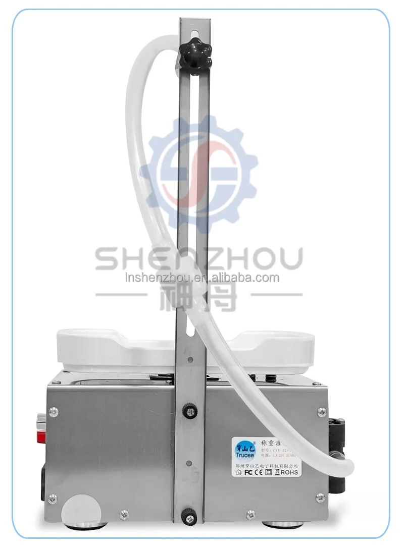 SZ-L17 Semi Automatic 17L Gear Pump Bottling High Viscosity Liquid Oil Honey Weighing Filling Machine from shenzhou