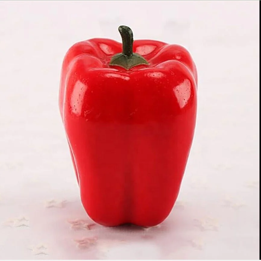 decorative red lifelike imitate artificial pepper for kitchen decor