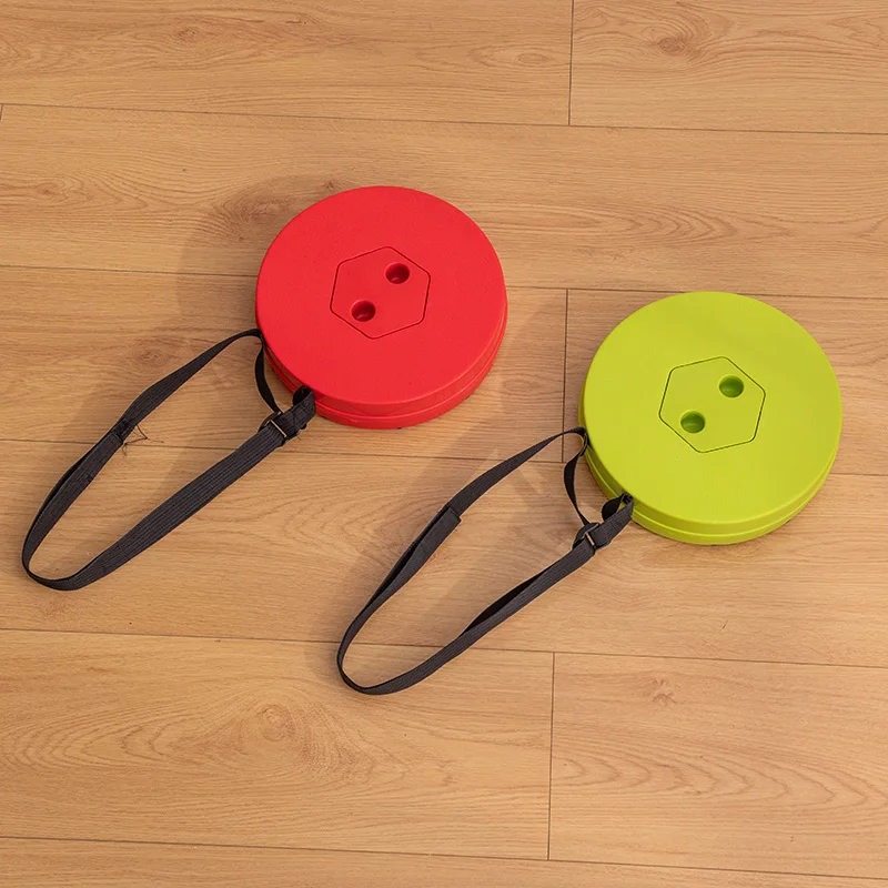 Portable telescoping folding stool; Retractable collapsible telescopic camping seat for adults adjustable stool